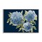 Stupell Industries Blue Hydrangeas on Indigo Framed Giclee, design by Janice Gaynor